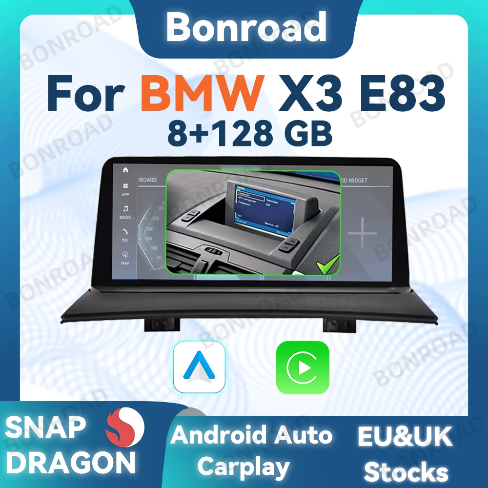 Drahtlose Carplay Android Auto Auto Radio Stereo Für BMW X3 E83 2004-2009 mit OEM Multimedia Player GPS Bluetooth navigation Einheit