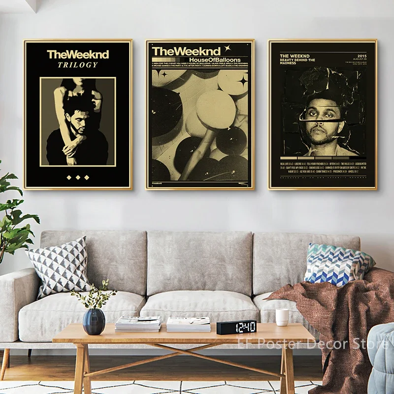 

The Weeknd Retro Poster Aesthetic Prints Starboy/After Hours/Trilogy Painting Vintage Home Room Bar Cafe Art Wall Decor Picture