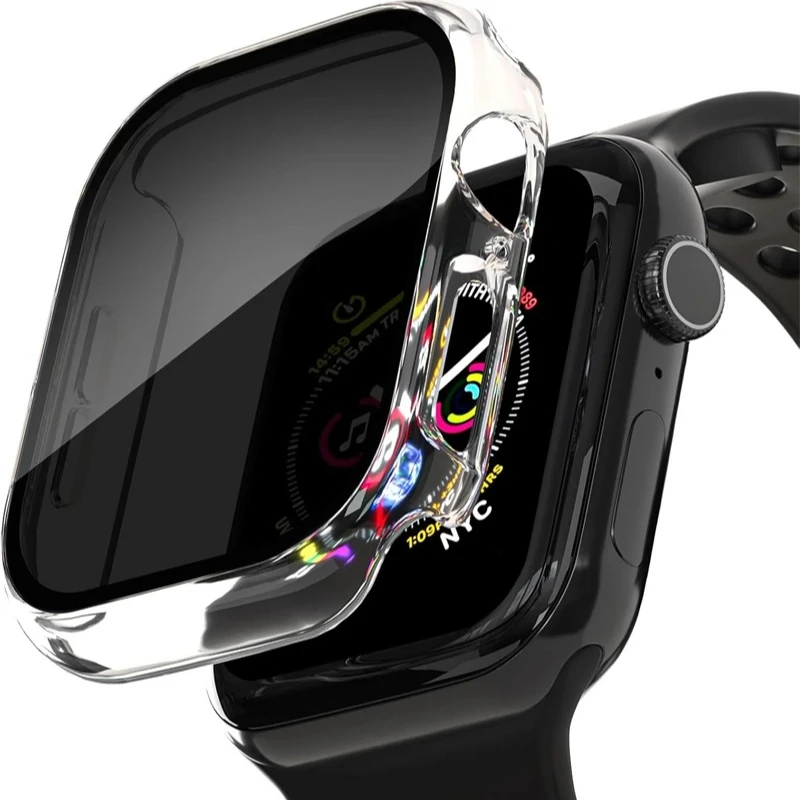 

Защитный противошпионский жесткий бампер для экрана Apple Watch 10 9 8 42 мм 46 мм 40 мм Чехол для IWatch Ultra 7 SE 6 5 4 3 2