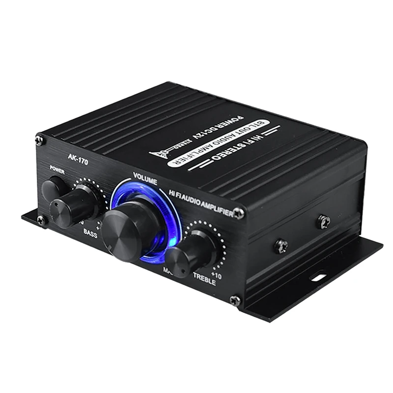 

AK-170 Audio Power Amplifier 200W+200W Audio Power Amplifier Home Car Amplifier With RCA Input