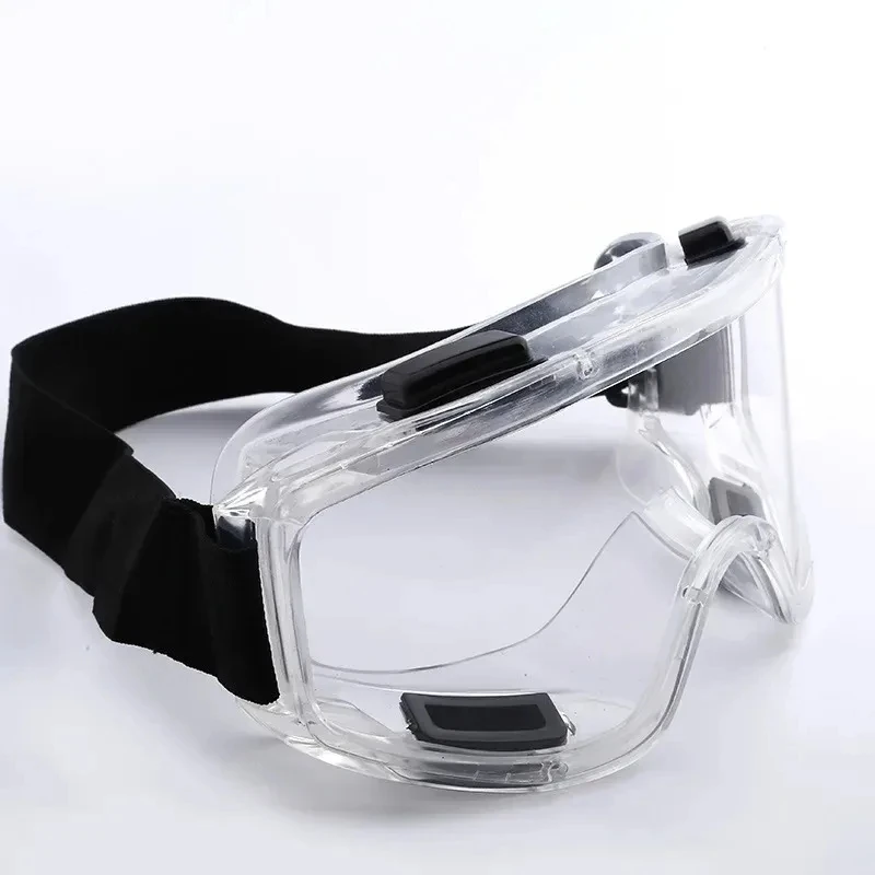 Safety Glasses, Splash&Dust&Sand-Resistant Goggles; Adjustable Clear Eyewear for Cycling, Skiing and Other Sports
