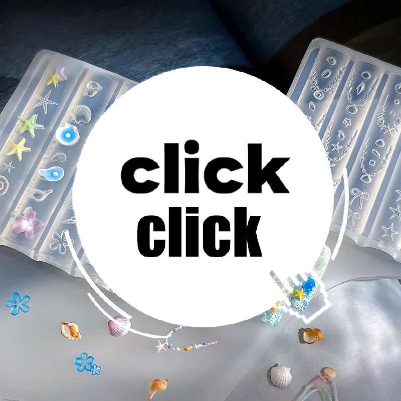 

Серия Ocean, силиконовая форма для животных, морская ракушка, оболочки для ногтей, морская звезда, медуза, 3D мягкая очаровательная форма для маникюра, трафаретные инструменты