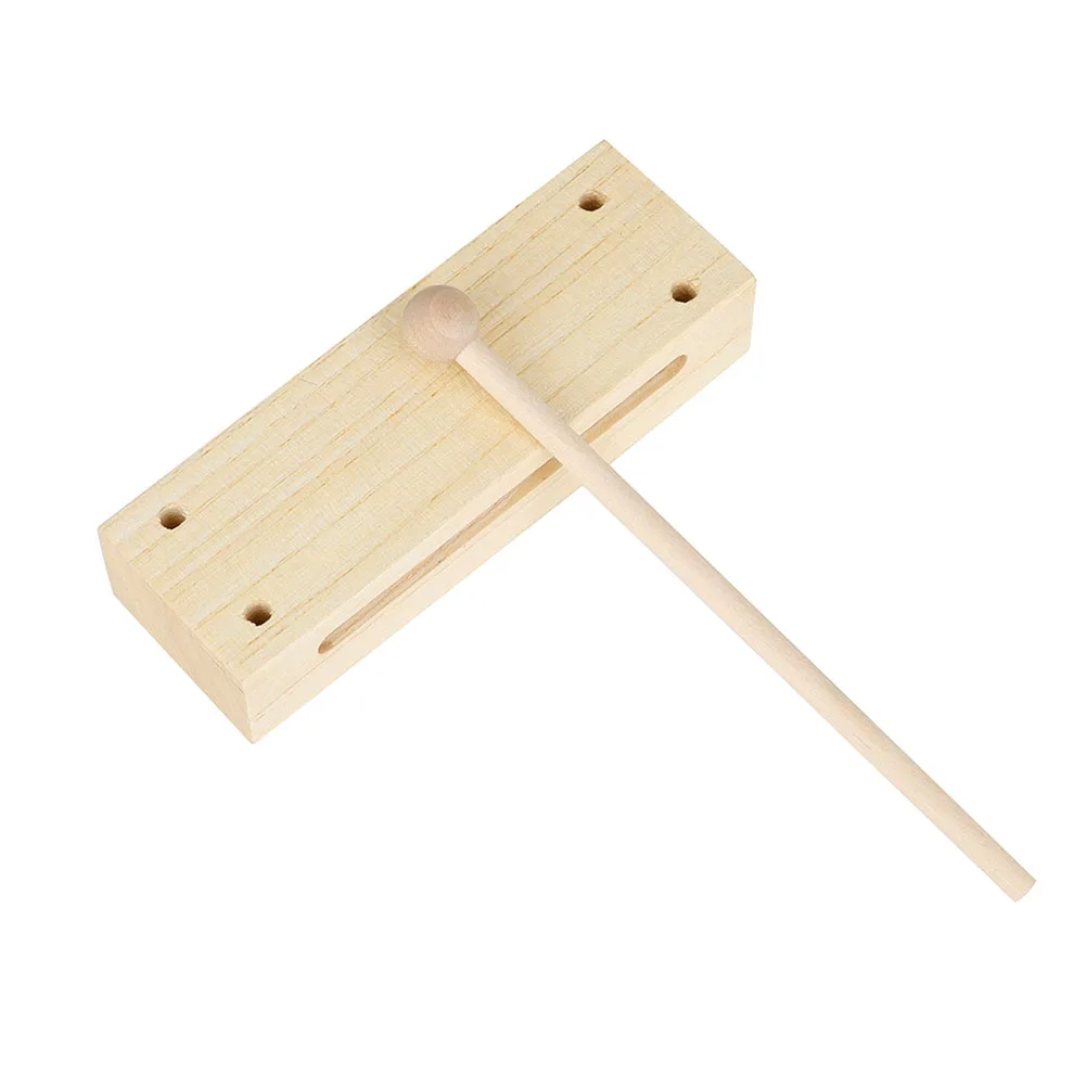 

Dual Tone Musical Block Kids Toy Instrument Smooth Edge Baby Musical Instrument Gift