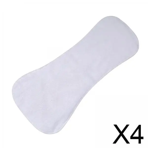 

4x Adult Diaper Insert Liner for Diaper Reusable Microfiber for Disability White