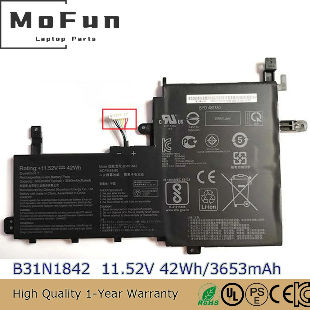 Original B31N1842 11.52V 42Wh Laptop Battery for ASUS VivoBook 15 F513 M513 K513 S513 X513 S15 S531F