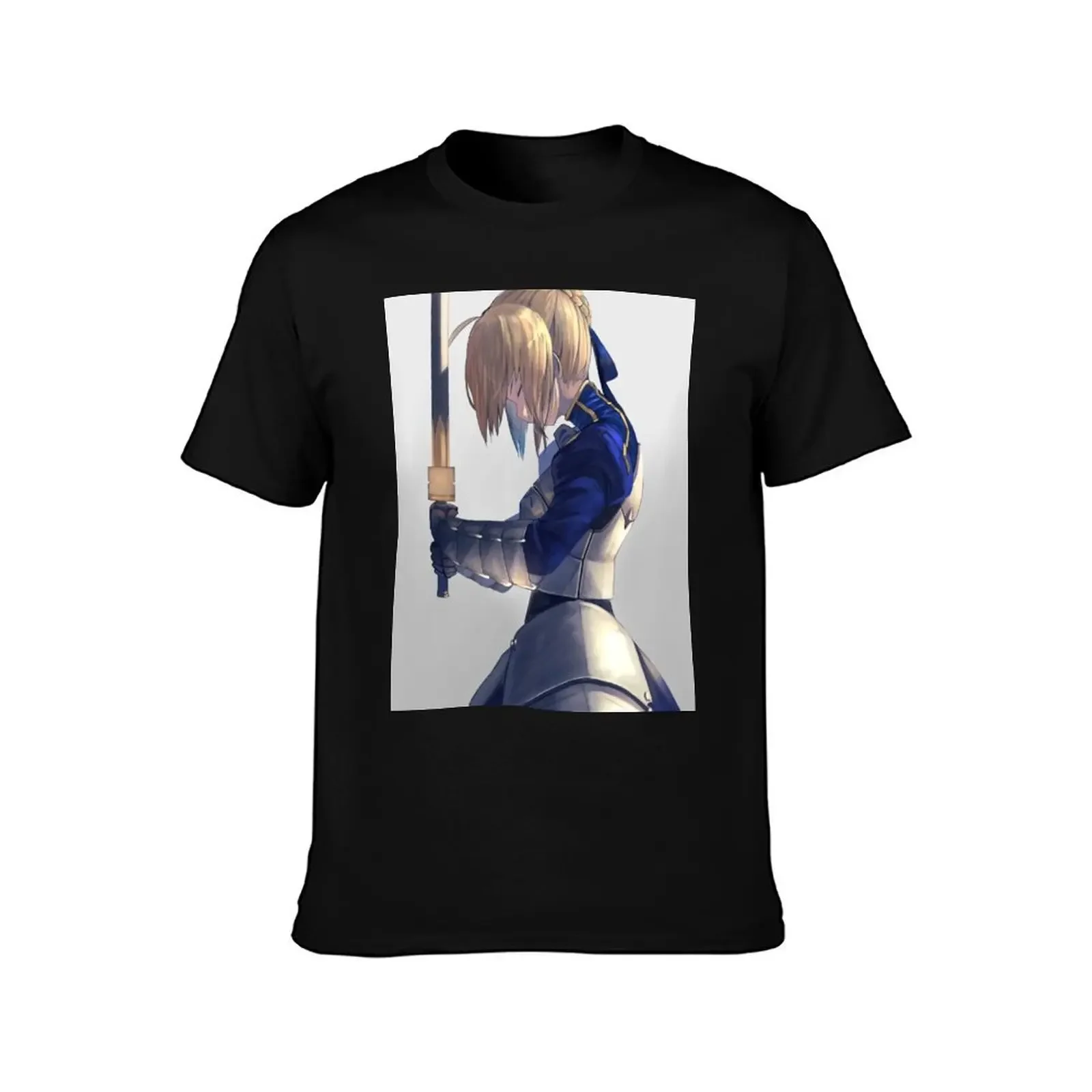 Saber Fate Stay night T-Shirt custom shirt baggy shirts shirts graphic tee men