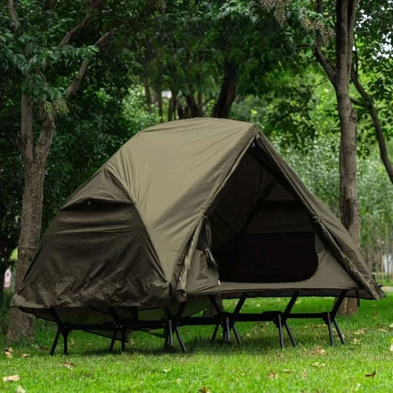 Double parent-child camp bed tent Lightweight portable camping Double tent