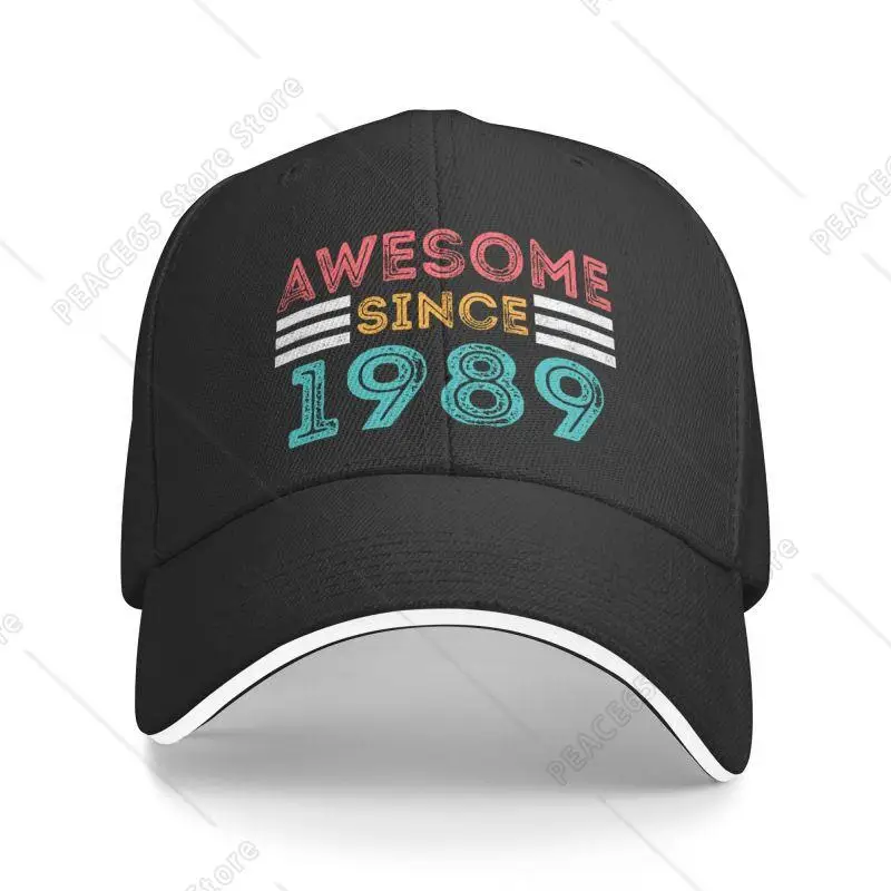 

Punk Awesome Since 1989 Baseball Cap For Women Men Adjustable Dad Hat Sports One Size