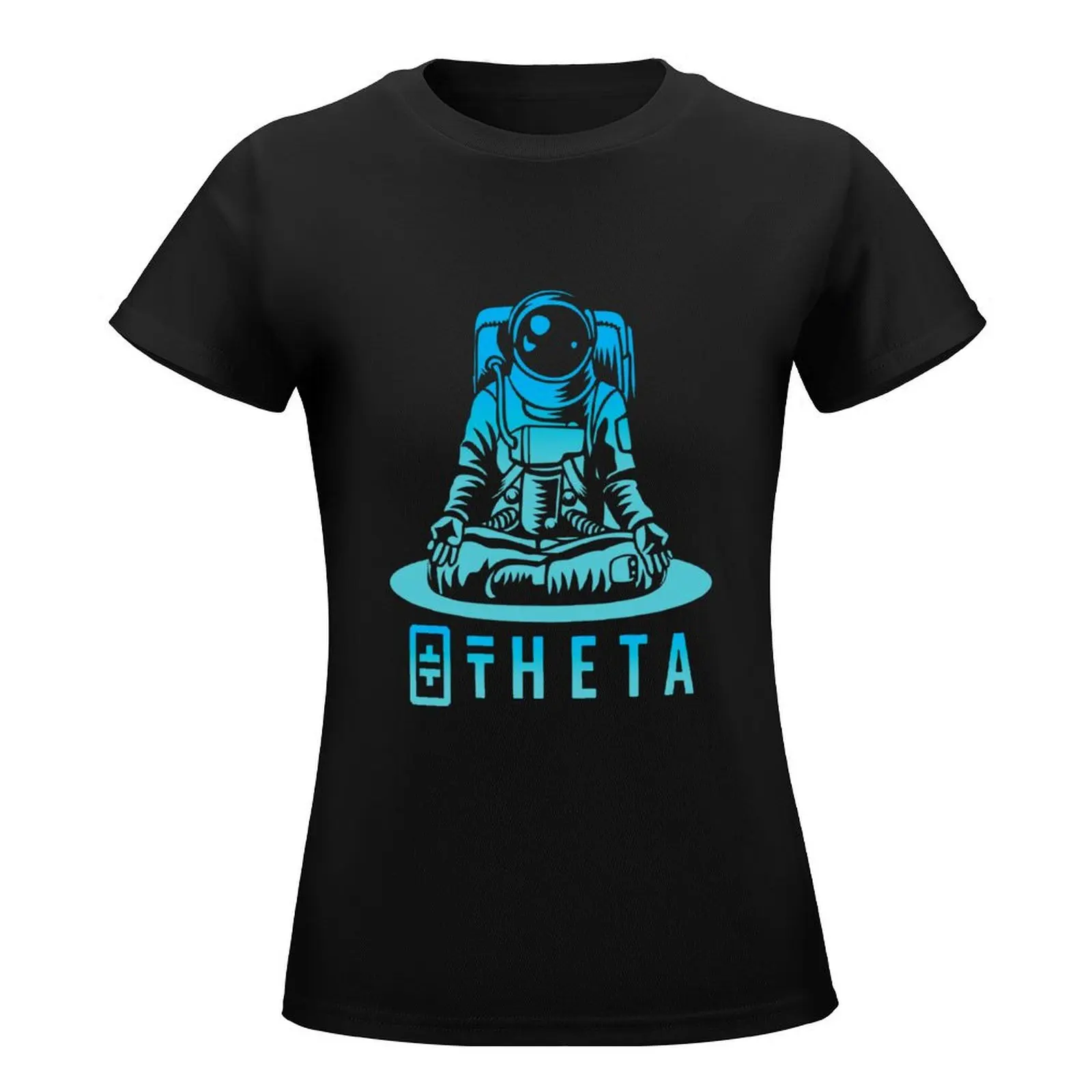 Theta crypto Coin Cryptocurrency T-Shirt tees Female clothing t-shirt dress for Women sexy