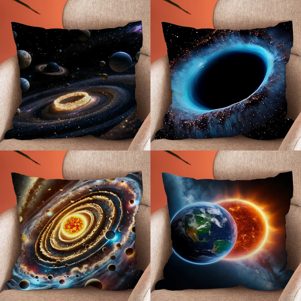 

Space For Galaxy Universe Pillow Case Soft Cushion Cases for Farmhouse Sofa Decor Home Decorations and Protector Pillow Case