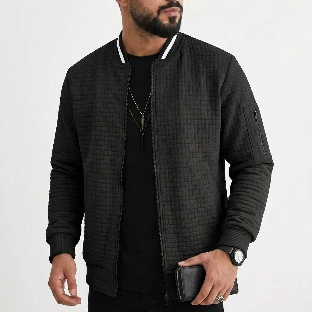 Autumn Men's Long Sleeve Knit Full Zip Up Hooded Jacket Lightweight Casual Zipper Sweatshirt Outerwear Hiking Sweatcoats Pocket