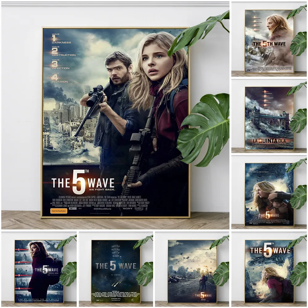 

The 5th Wave Science Fiction Film Art Print Poster Movie Wall Picture Canvas Painting Video Room Cinema Decor