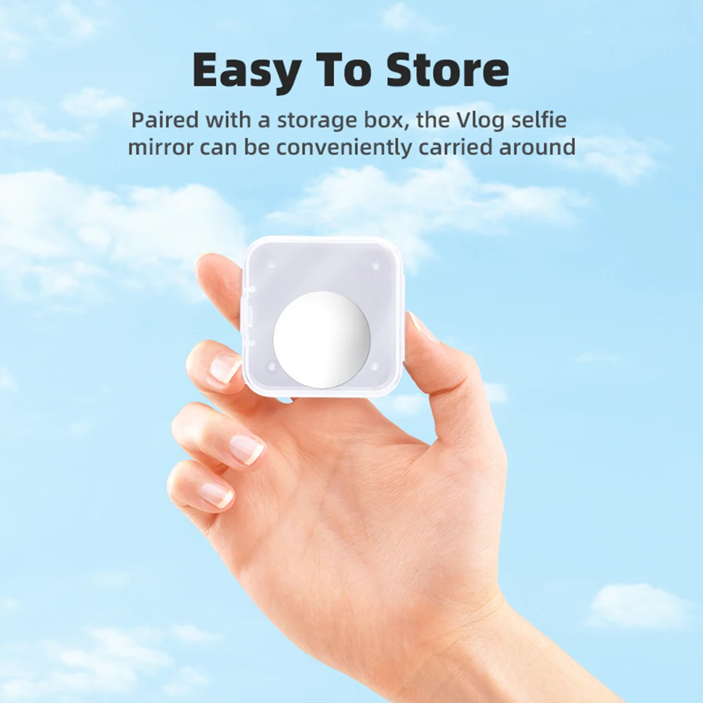 Selfie Mirror Compact Adhesive Mirror Smartphone Selfie Vlog Mirror Universal For IPhone Photo Video  Photography Accessories