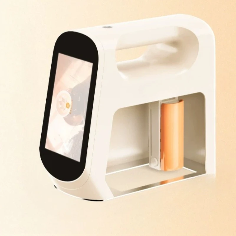 Large size handheld coffee latte machine 5cm food printer, edible ink