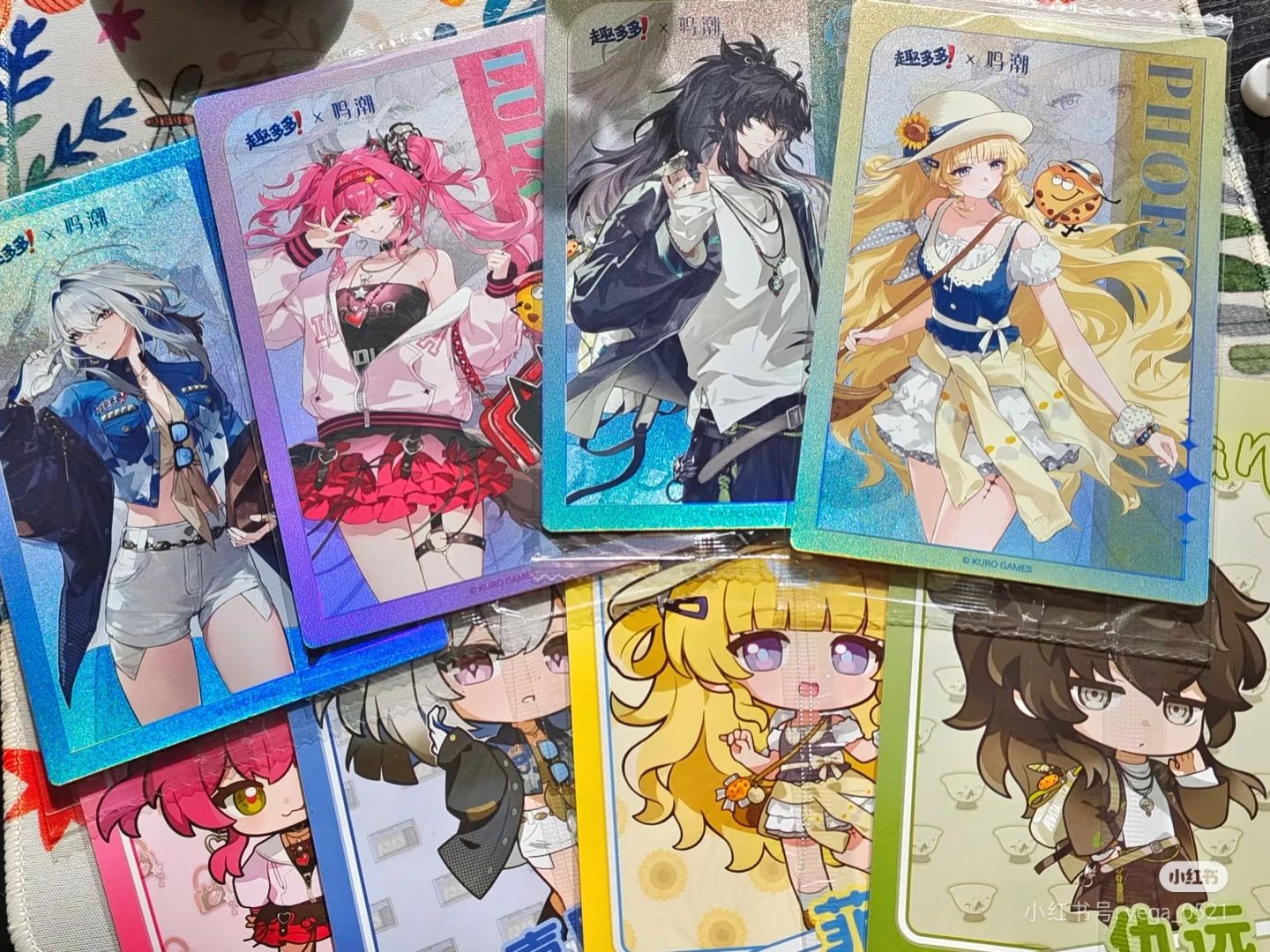 In Stock Official Game Wuthering Waves New Collab GALBRENR Phoebe QIUYUAN Lupa Cosplay Badge Storage Box Acrylic Stand Pendant