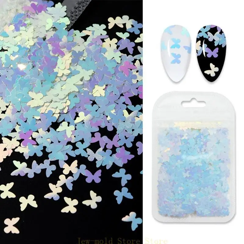 

C71B 12 Bags for Butterfly Flower Glitter Sequins Flakes Resin Epoxy Mold Fillings Art Decorations for DIY Crafts