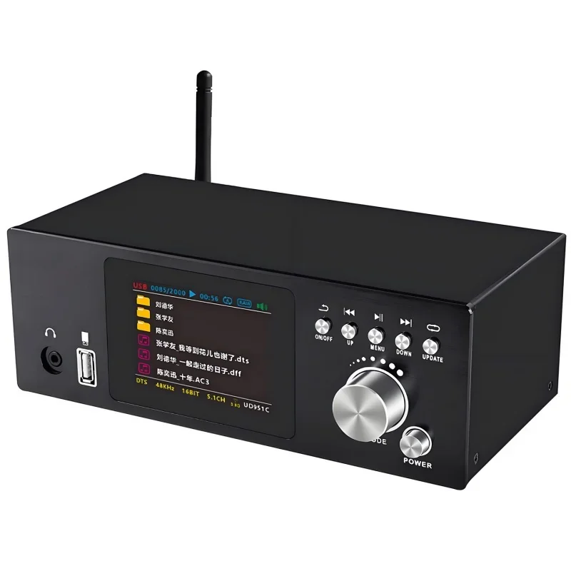 Decoder HiFi Audio DAC USB Optical Coaxial Input Stereo Output High-resolution Lossless Music Decoder for Power Amplifier Use