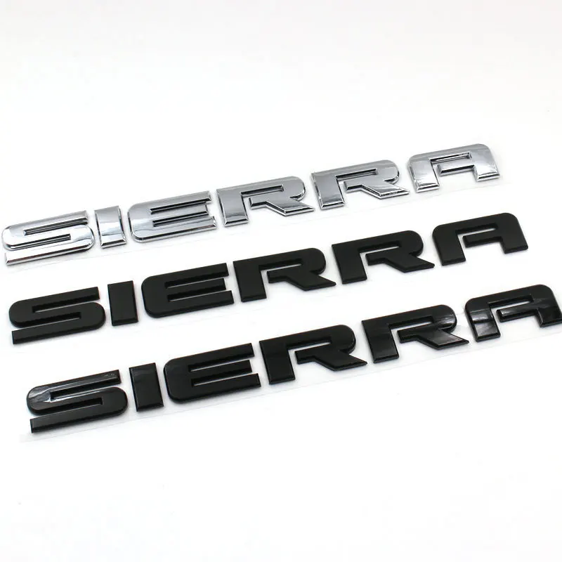 SIERRA new old letter logo car stickers for GMC sierra original rear boot label trunk modified Accessories decoration decals