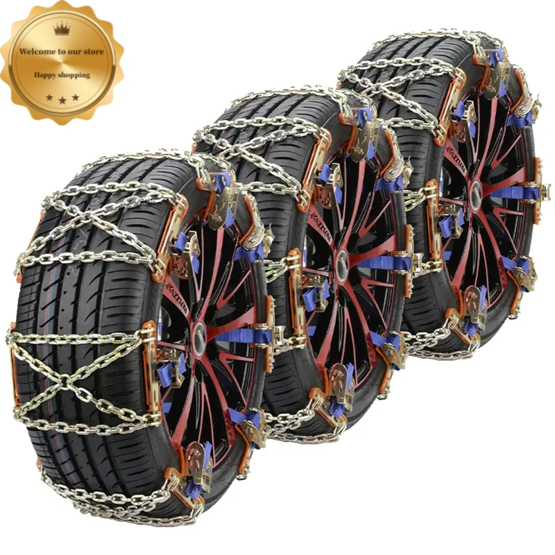 Anti-Slip Chain，Wheel Tires Snow Ice Chains A nti-S lip Vehicle SUV Wheel C hain Mud Road Security，Winter Car Chains