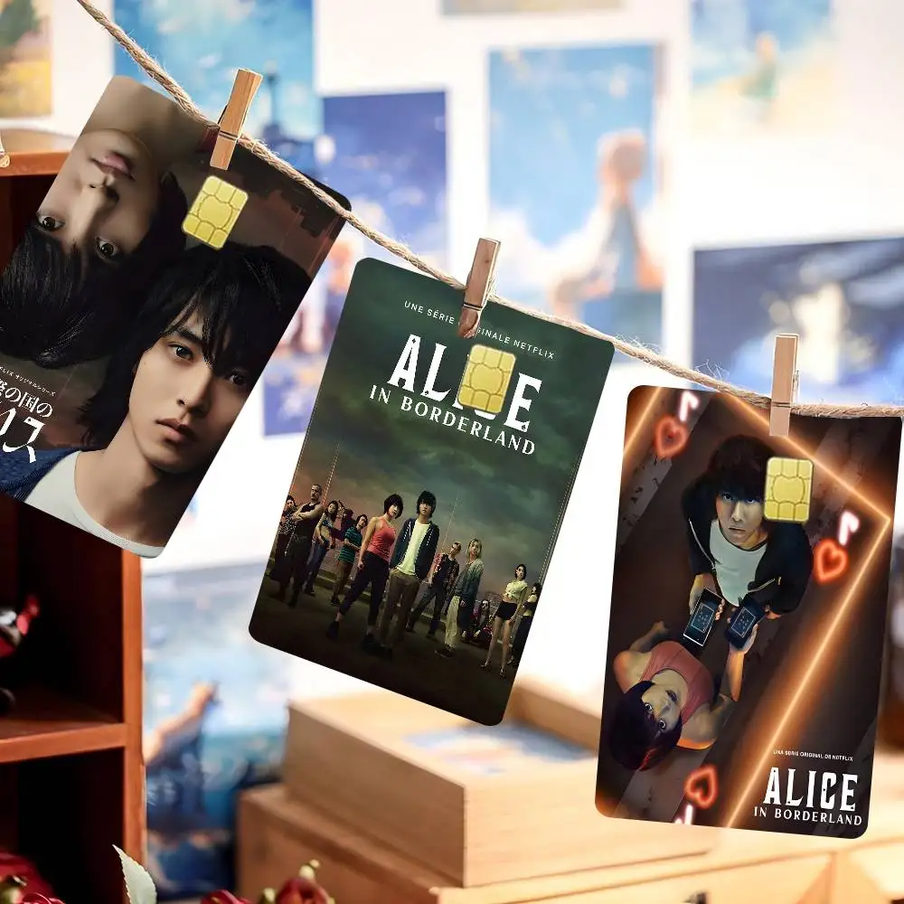 تلفزيون ساخن أليس في بوردرلاند أنيمي تنفق أو حفظ شل على إيقاف رقيقة جدا لا تتلاشى ملصق غطاء الجلد فيلم لبطاقة الائتمان الخصم #3