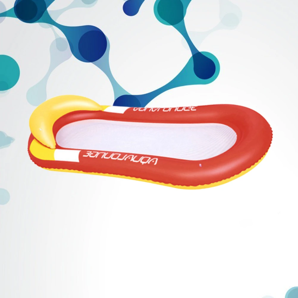 

Inflatable Lounge Chair Float Swimming Ring Bed Floating Row Pool Floats Adults PVC Safe Portable Water Toy Swim