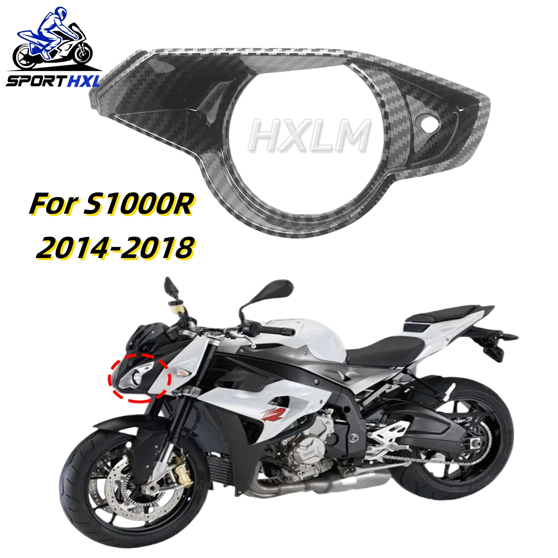 

Front Shell Decoration of Left Chimney of Headlamp Mask Fairing For S1000R S1000 R S 1000 R 2014 2015 2016 2017 2018