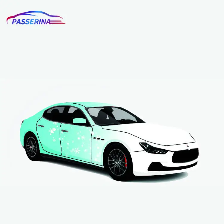 Holographic Art Graffiti Laser Car Wrap Vinyl Chameleon Sticker Rolls Graffiti Car Wrap