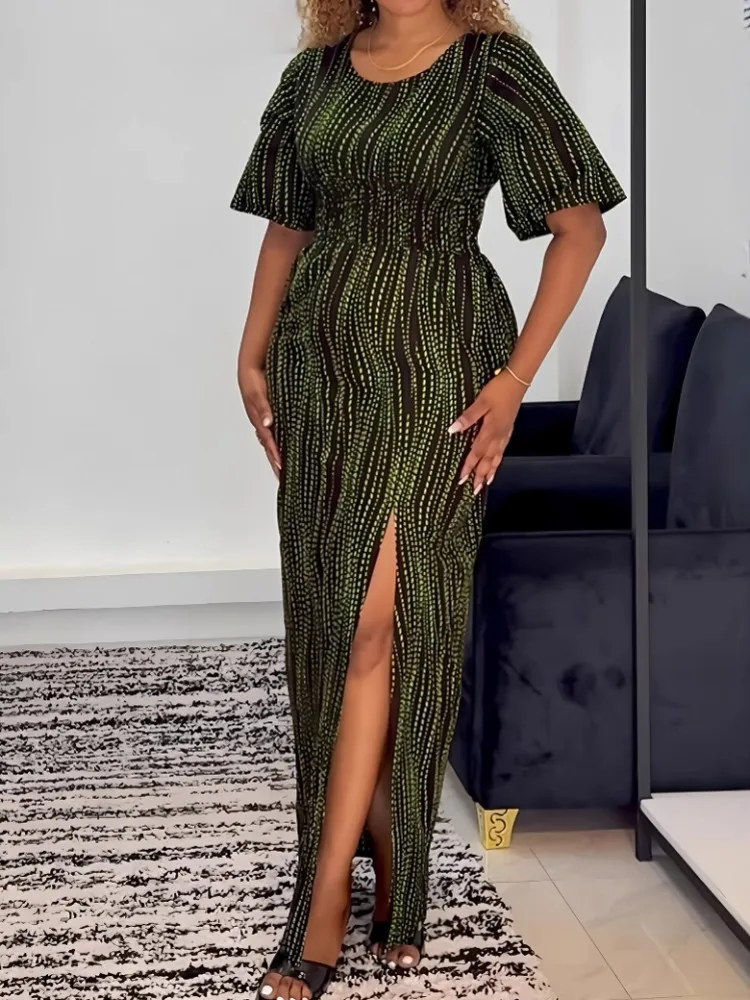 

African Print Dresses For Women Dress 2025 Dashiki Patchwork Pleated African Clothes Africa Clothing Christmas Robe Maxi Dress