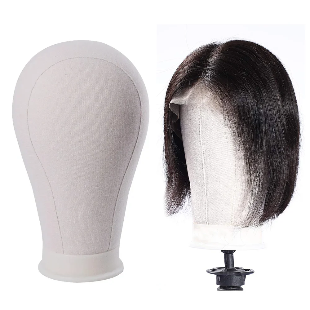 

Canvas Block Head with Stand, Wig Mannequin Head Kit for Wig Styling, Display & Hair Training