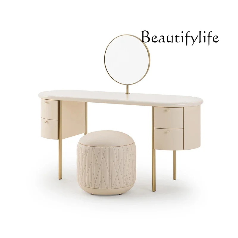 XX Italian Dresser Bedroom Household Small Apartment Stool Designer Advanced Modern Simple Makeup Table