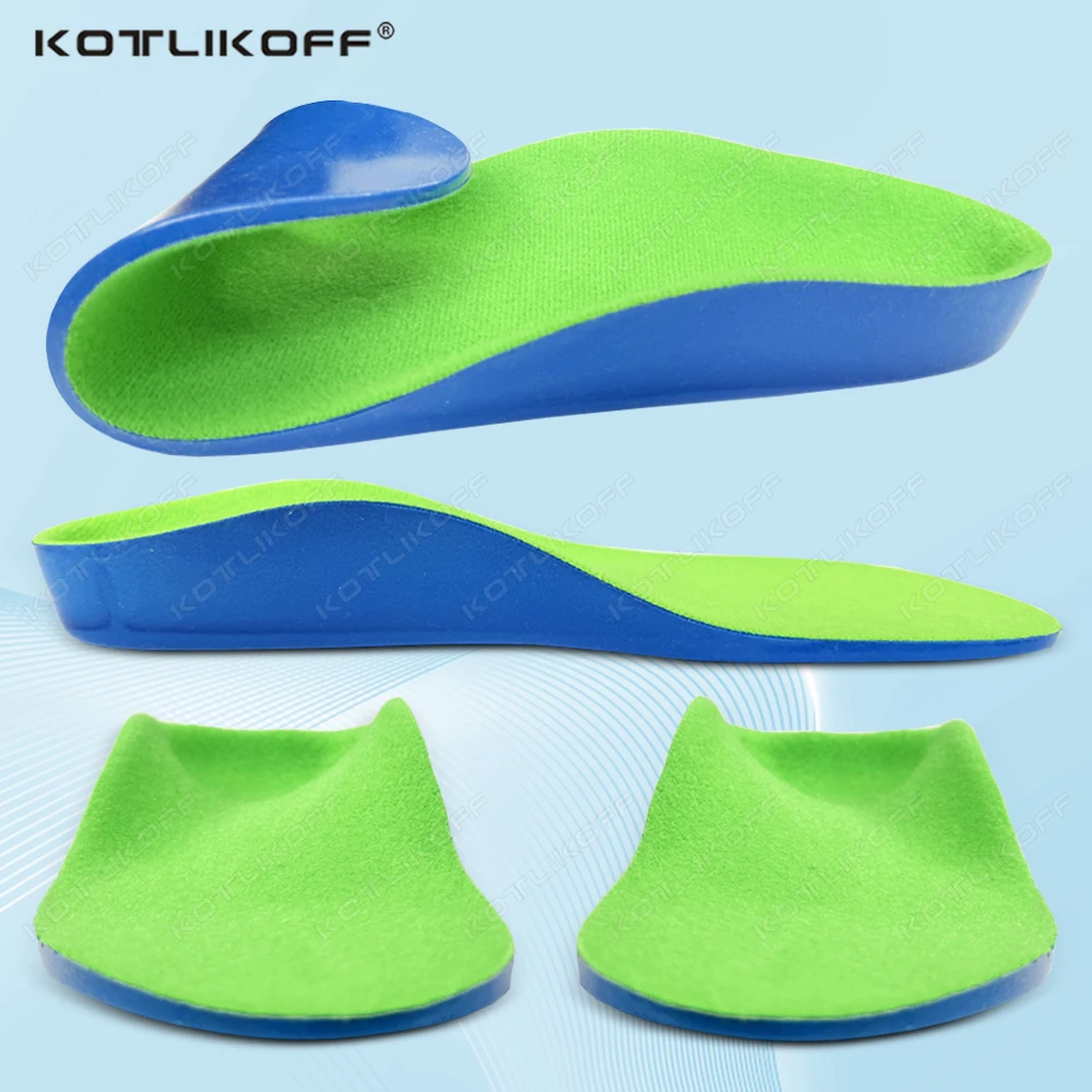 

KOTLIKOFF Children’s Soft Comfortable Orthopedic Insoles PU Non-Slip Arch Support Foam Pads Kids Foot Care Shoe Insoles Inserts
