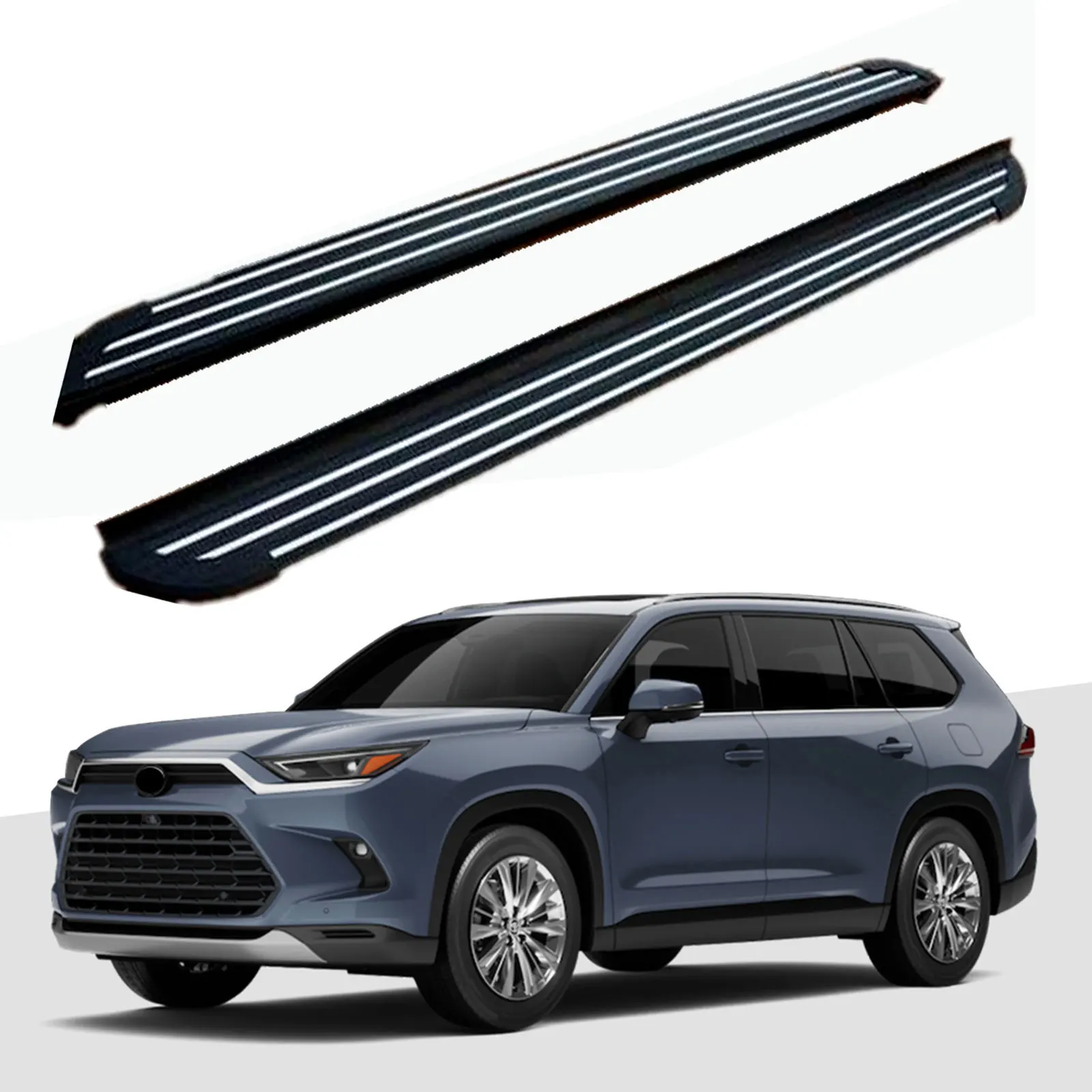 Fits for Grand Highlander 2024 2023 Door Side Step Running Board Nerf Bar