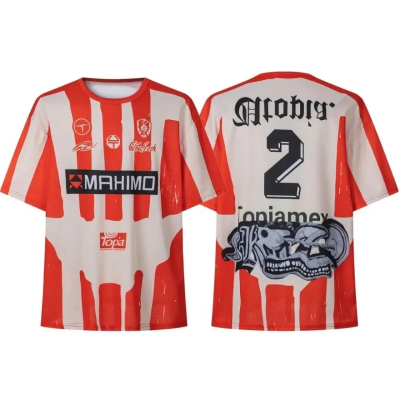 تي شيرت مطبوع ثلاثي الأبعاد من Cactus Jack AstroWorld Tour Utopia - ملابس شارع فضفاضة للجنسين (الرجال والنساء في سن المراهقة #4