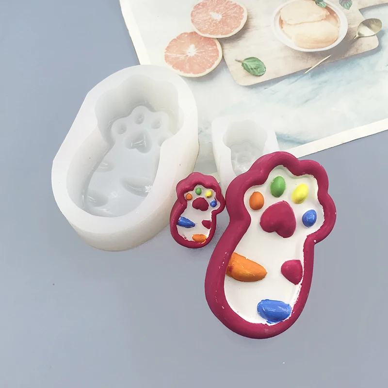 

Cartoon Cat Claw Stick Silicone Mold DIY Baking Chocolate Mousse Cake Mold Aromatherapy Candle Gypsum Mold