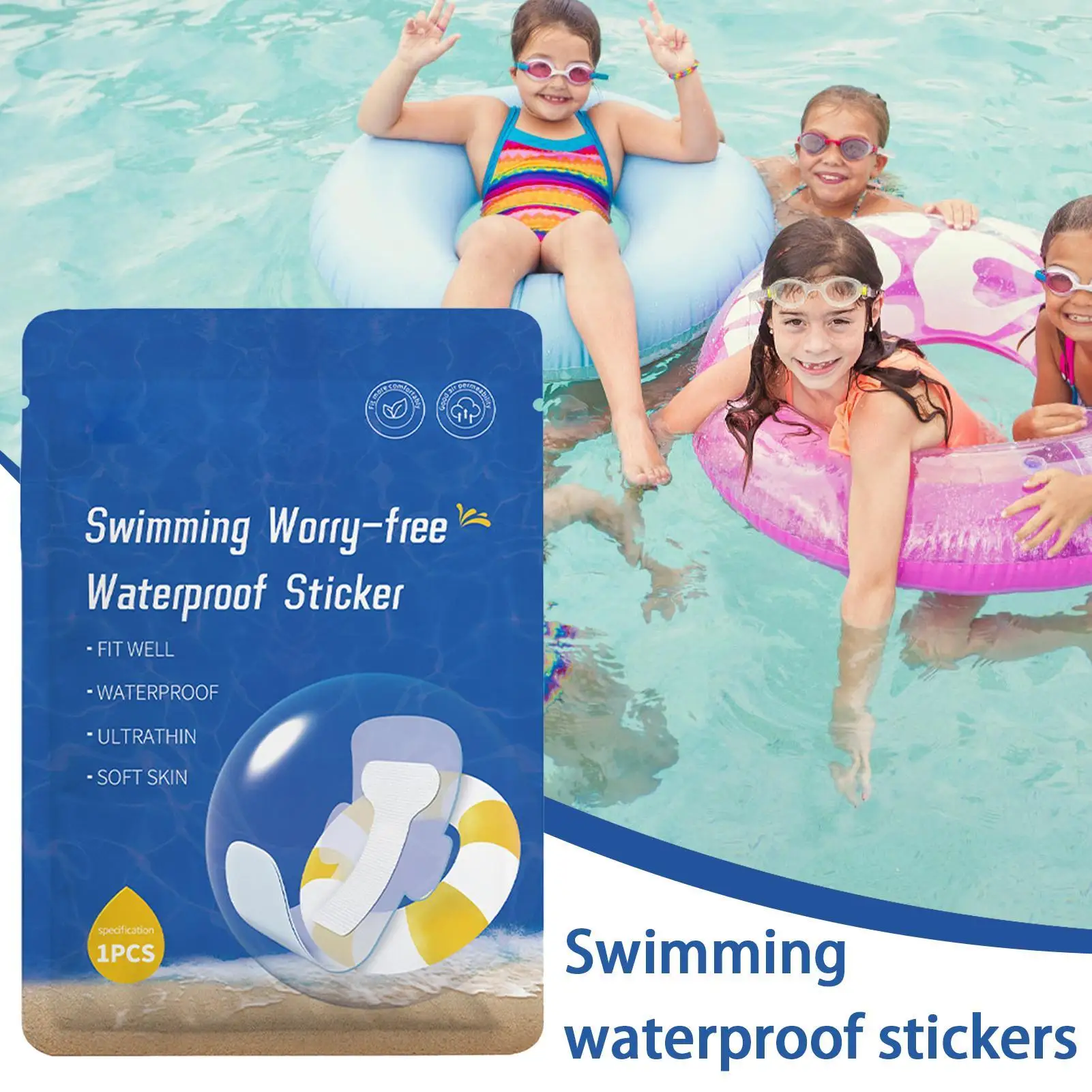 PU Swimming Period Pads Menstrual Swim Pads Portable Waterproof Soft Sticker For Women Private Shower Swimsuits Sports Surfing