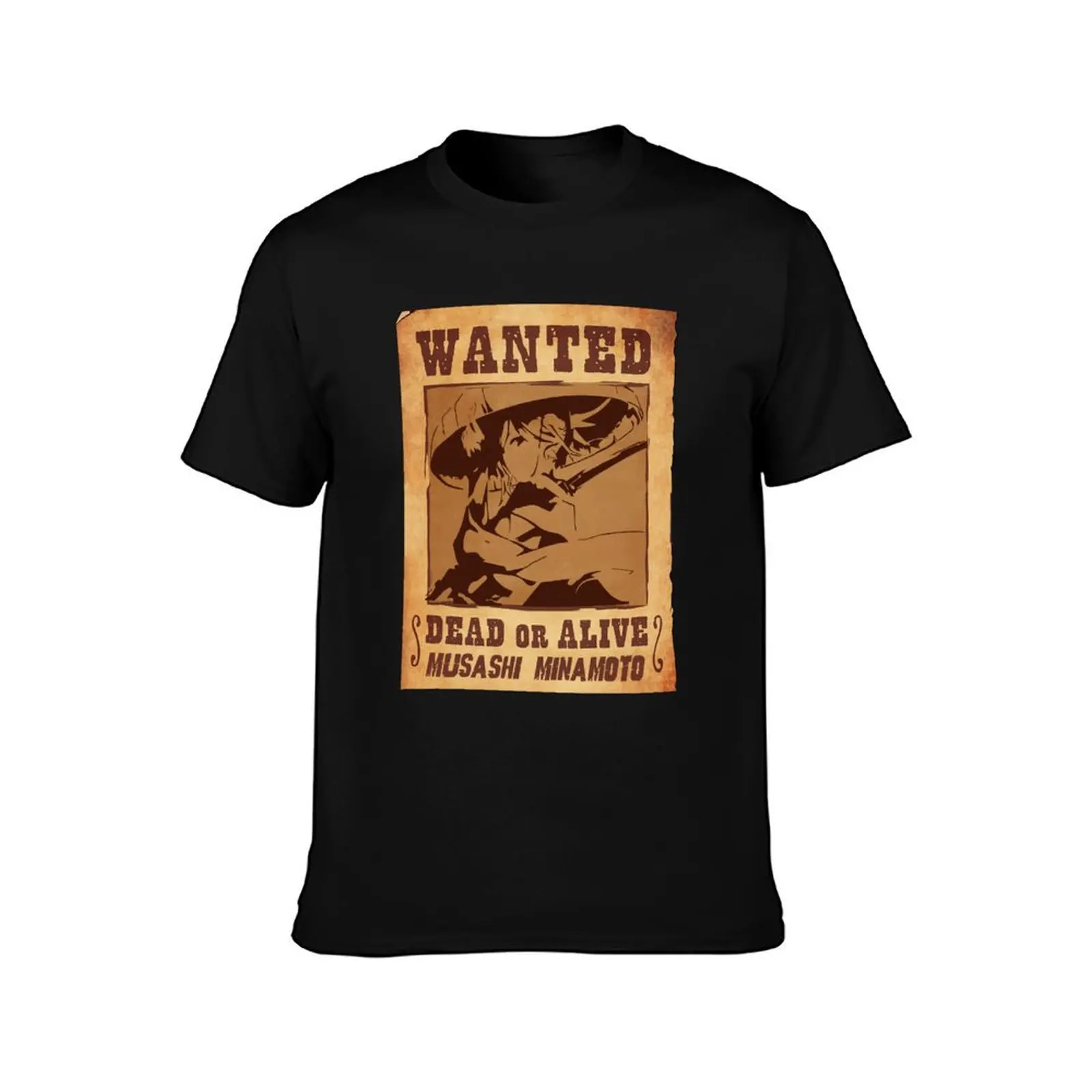 Minamoto Musashi FGO T-Shirt Summer Casual Cotton Tee Oversized Streetwear Tops Vintage Graphic Print Loose Fit Short Sleeve