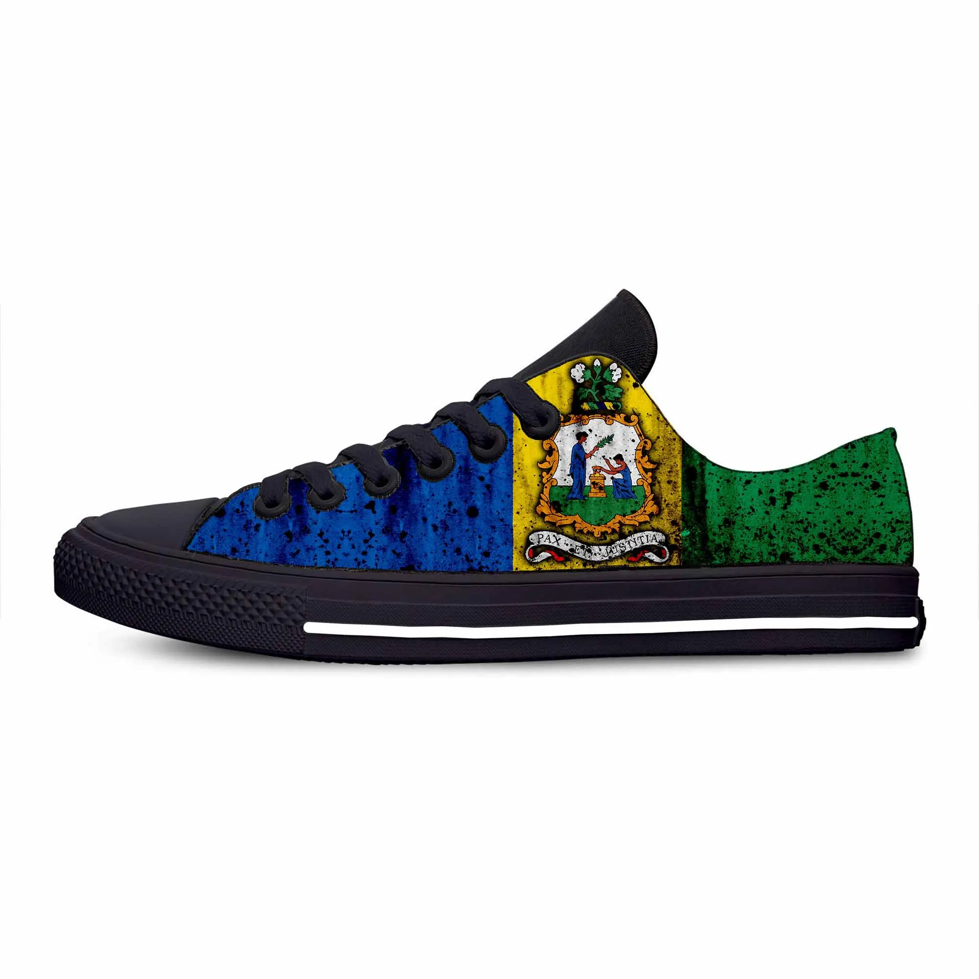 Saint Vincent and Grenadines Flag Patriotic Pride Casual Cloth Shoes Low Top Comfortable Breathable 3D Print Men Women Sneakers