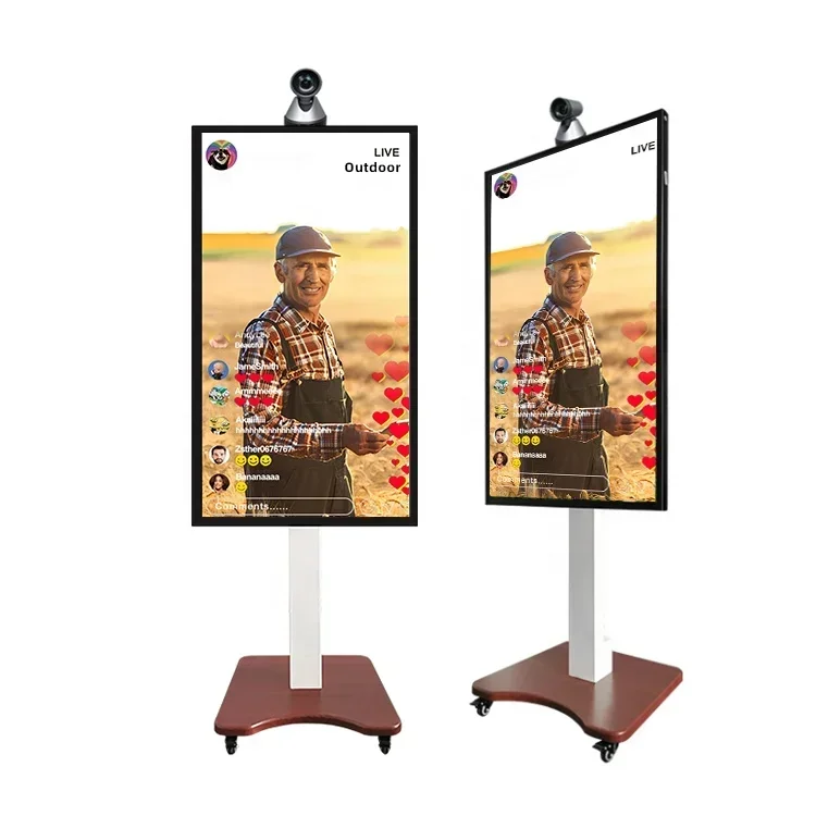 32 inch outdoor smart live stream Machine 2K touch anchors android all in on live broadcast screen for youtube tiktok facebook