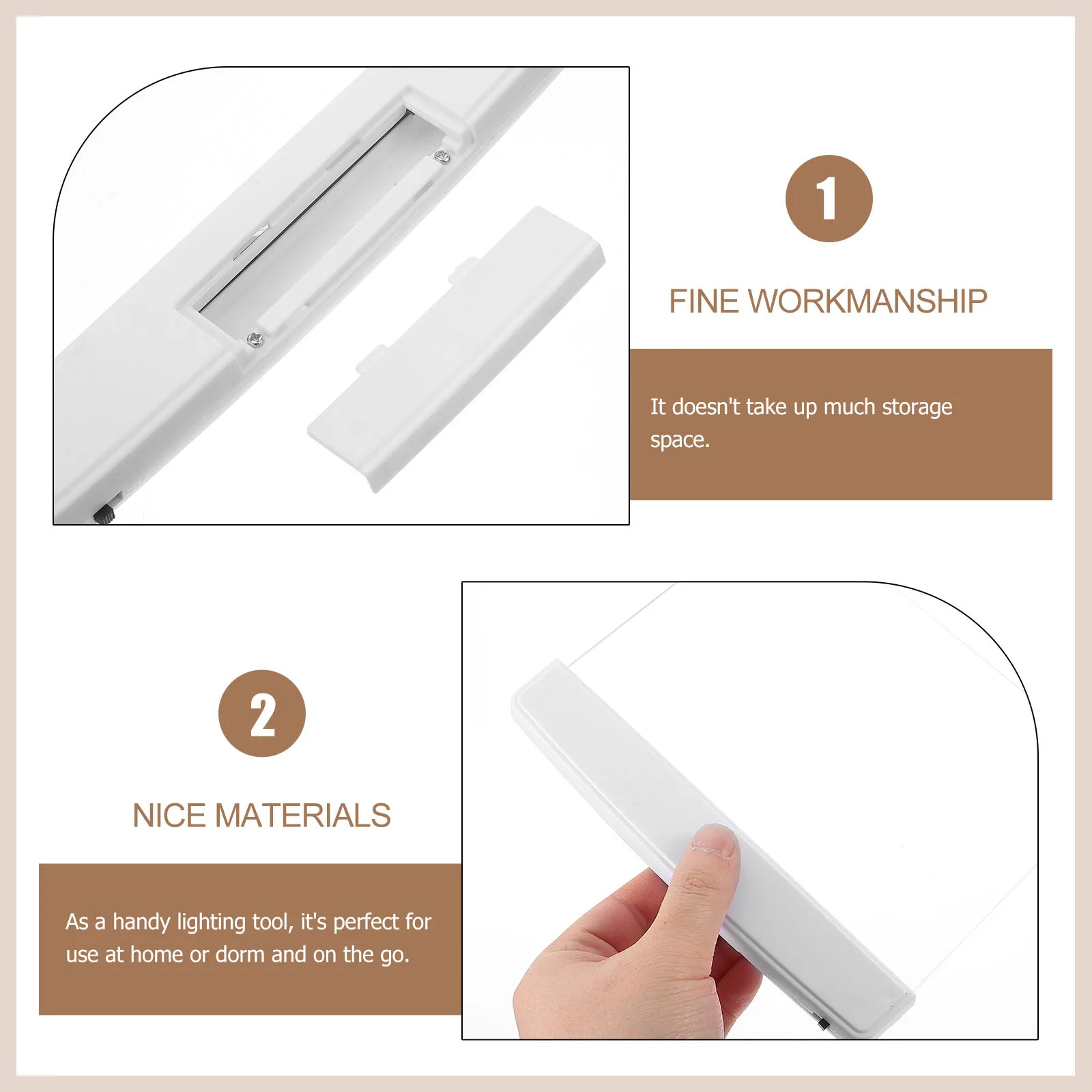 

Eye Protection Light Bed Night Clip On Book Light Book Lamp Led Panel Shaped Clip On For Dorm Home Travel Reading