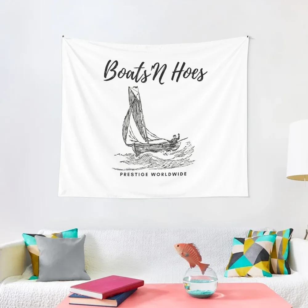 

boats and hoes shirt step brothers T-shirt Online Tapestry Aesthetic Room Decors Decor Home Tapestry