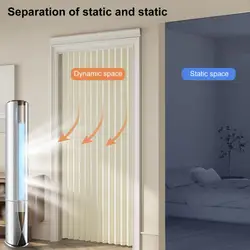 Privacy Protection Curtain Windproof Magnetic Door Curtain for Privacy Protection Bedroom Room Punch-free Folding for 55-80cm