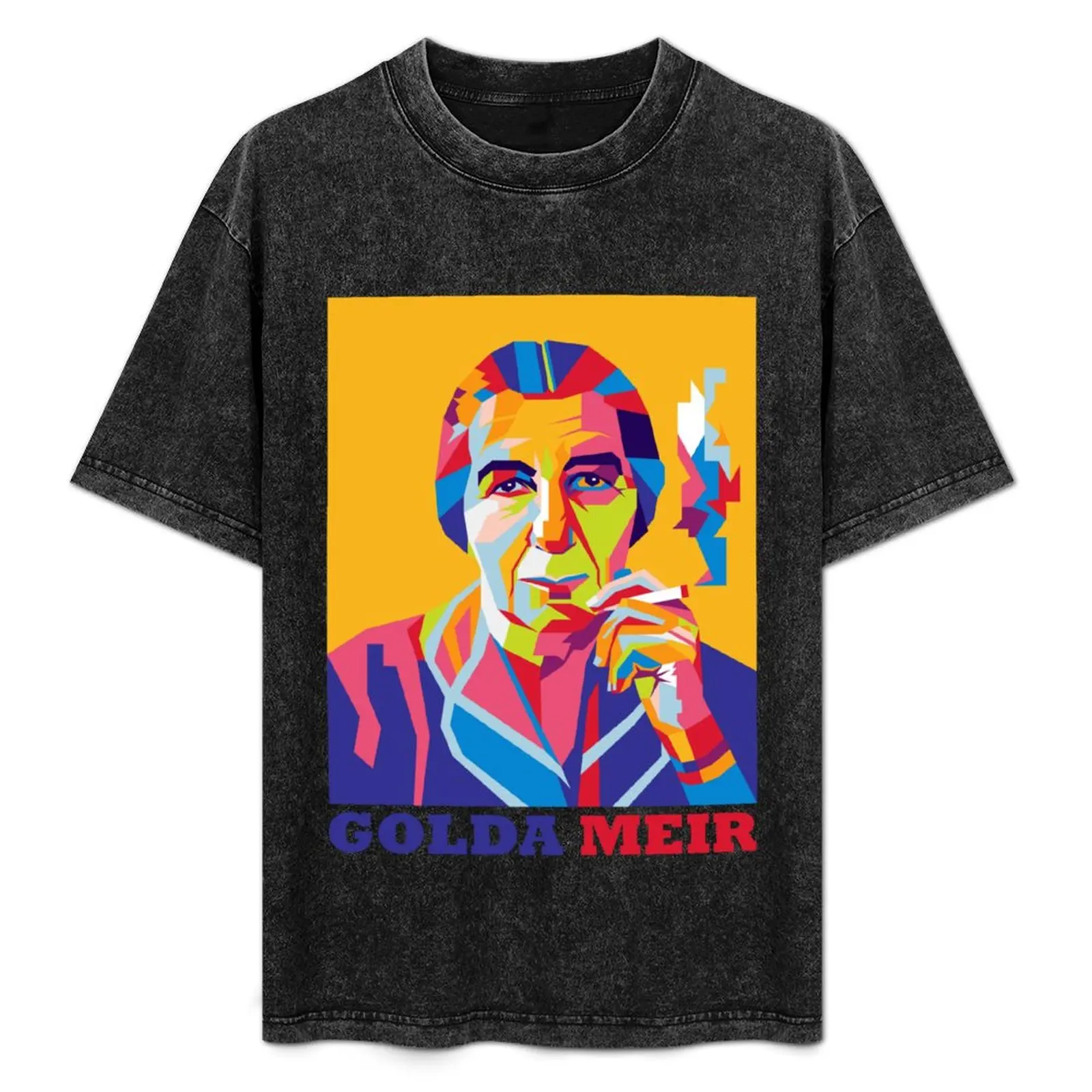 

Portrait of Golda Meir illustration in Wpap style T-Shirt UV Sun Protection Tee Shirt