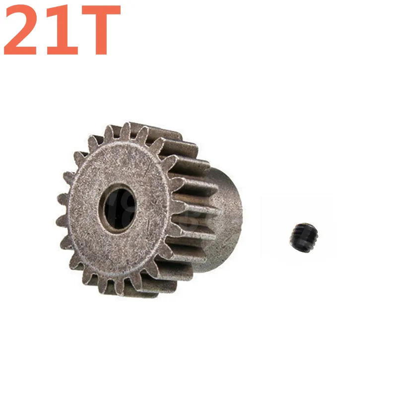 2pcs/Lot Metal Motor Gear 21T 11181 HSP Spare Parts Upgrade Pinion With Screw For TRAXXAS Himoto Redcat HPI 1/10 Model RC Car Al