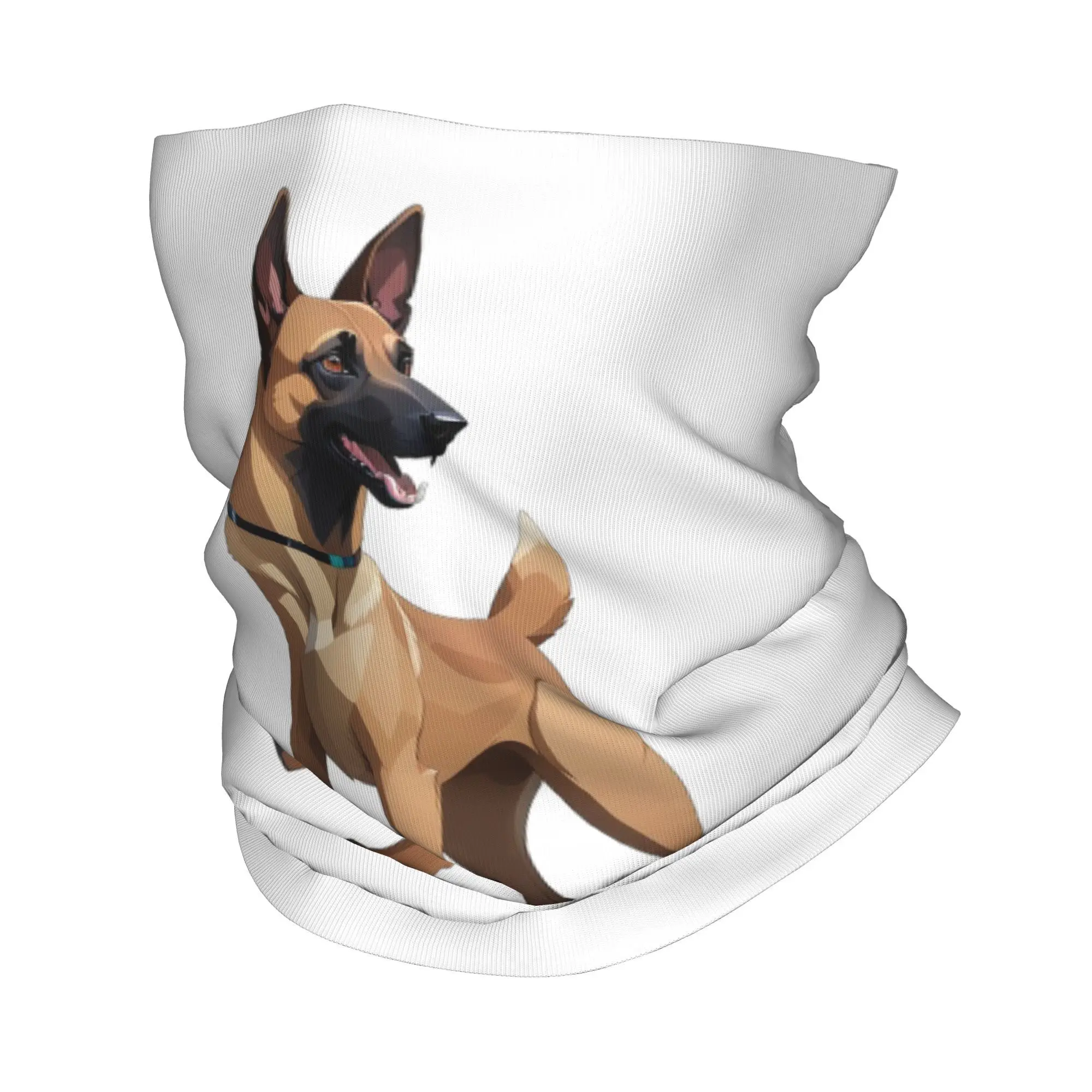 Cão pastor belga malinois bandana pescoço gaiter impresso envoltório máscara cachecol multifuncional ciclismo cachecol caminhadas pesca unisex