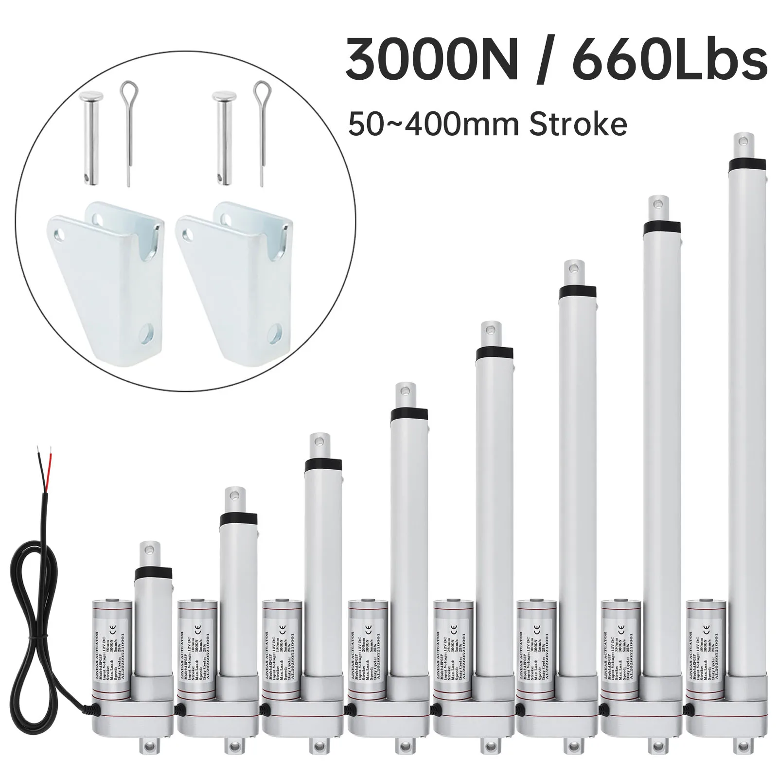 12v-linear-actuator-3000n-660lbs-50-400mm-stroke-electric-actuator-with-mounting-brackets-for-electric-windows-rv-adjustments