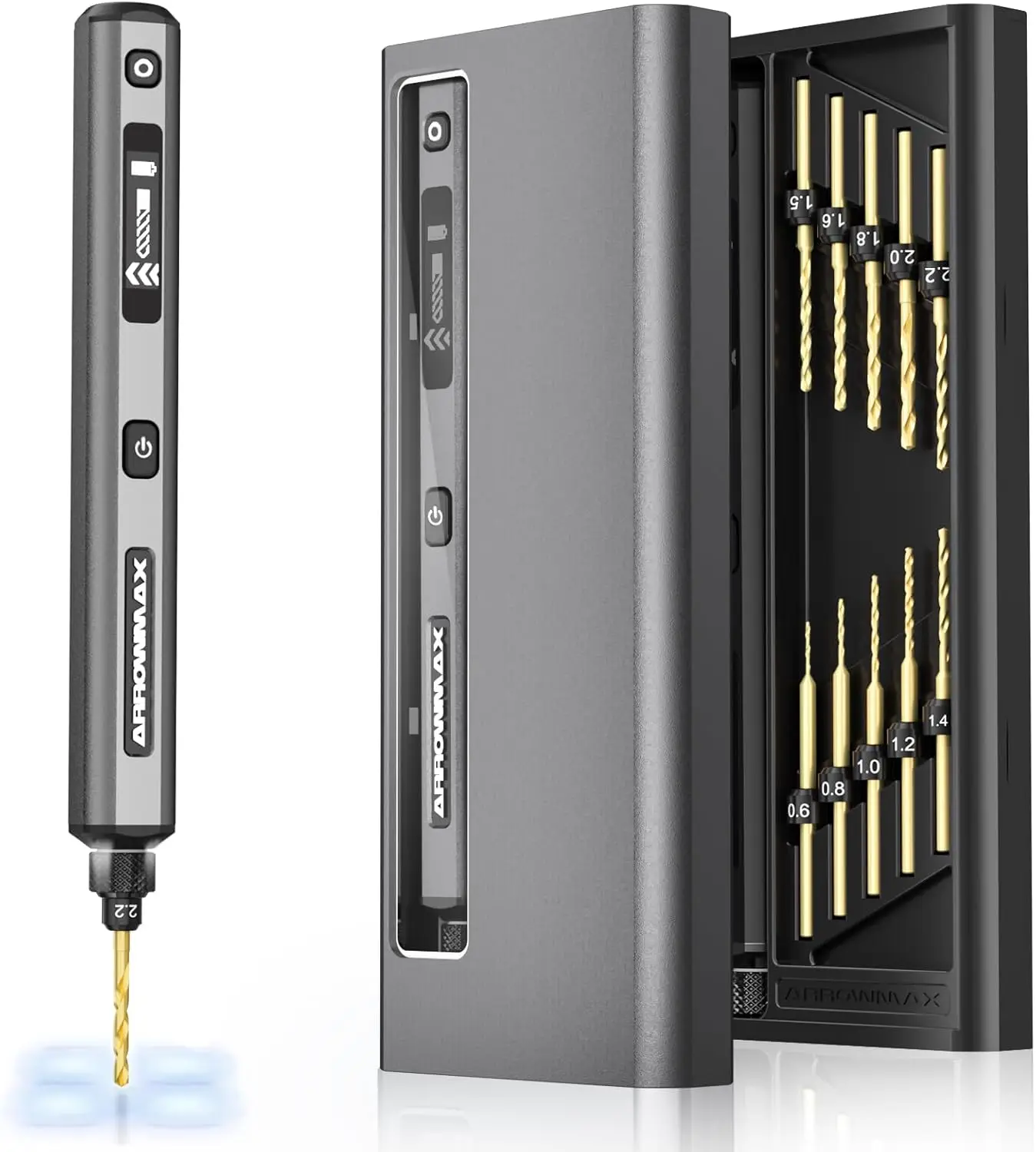 

Мини-электродрель-ручка, 5 скоростей, регулируемая, с LED-подсветкой и OLED-дисплеем, в комплекте 10 насадок для работы с ювелирными изделиями, деревом, пластиком и рукоделием