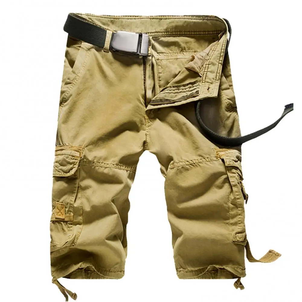 Pantalones cortos deportivos informales para hombre, pantalón de chándal con múltiples bolsillos para ciclismo, Verano