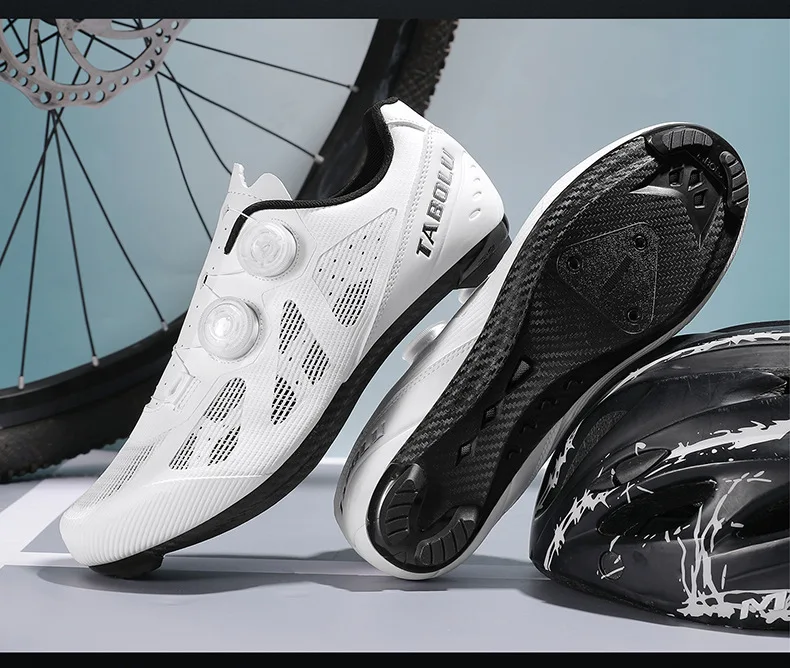 Weit geschnittene Fahrradschuhe für Herren und Damen, harte Sohle, Rennradschuhe, atmungsaktiv, ohne Klicksystem, für flache Pedale, MTB-Sneaker für Sommerfahrten in der Stadt. – Detail 16
