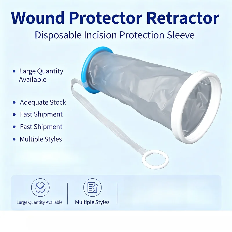 Clear TPU Film Protection Sleeve with Outer Inner Ring One Time Use Expandable Sheath for Sample Port  Display Educational Kit