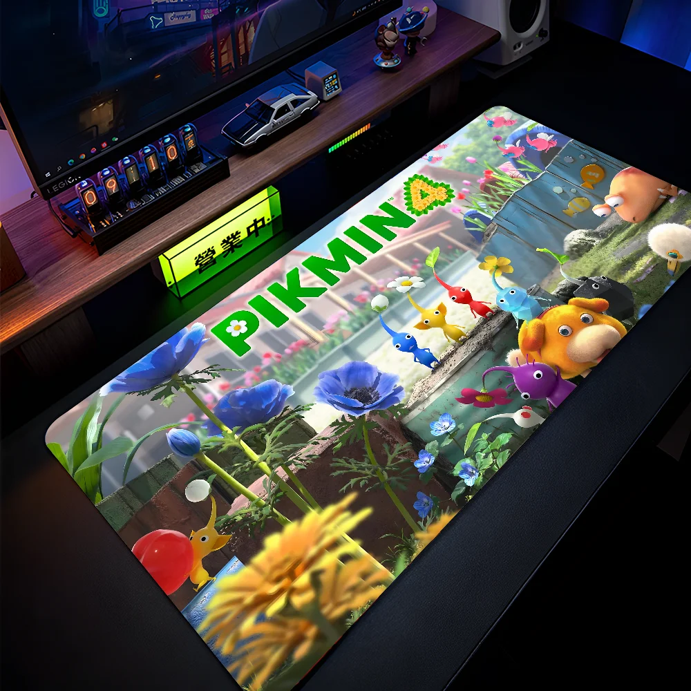 P-Pikmin Mousepad Large Gaming Mouse Pad LockEdge Thickened Computer Keyboard Table Desk Mat image 2